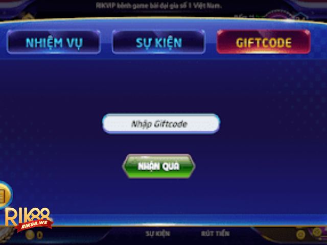 Vô Vàng Giftcode Rik88 Dành Cho Cược Thủ 3 Hướng dẫn cách lấy giftcode Rikvip