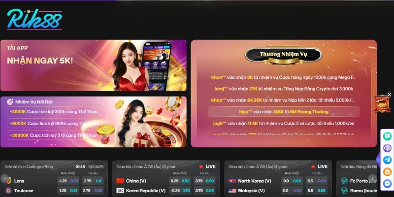 Đế chế Rik88 là hệ thống cá cược minh bạch